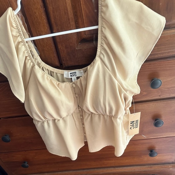 Madden NYC Pale Yellow Top - Picture 3 of 4